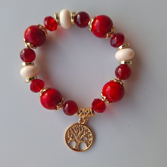 3 Boho Bracelets Handcrafted Beaded - Picture 2 of 7